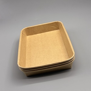 Plateau alimentaire en papier jetable écologique résistant à la graisse, imprimé avec logo personnalisé, plateau rectangulaire pour fête en plein air, pique-nique - Product Image 2