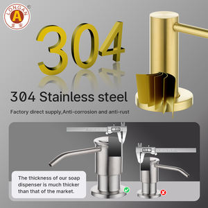 OEM accepte le <span class=keywords><strong>distributeur</strong></span> de savon pour évier en acier inoxydable marbré personnalisé <span class=keywords><strong>Distributeur</strong></span> de savon <span class=keywords><strong>liquide</strong></span> à main à <span class=keywords><strong>pompe</strong></span> pour évier de cuisine avec grande bouteille - Product Image 6