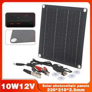 Panel Solar de Silicio Monocristalino de 10W, Cargador Portátil para Uso en Exteriores con Carga de Teléfono - Product Image 5