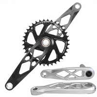 Crankset Sepeda Gunung Aluminium Alloy BSA Hollow Integrated 165/170/175mm Tooth Disc Center Shaft Modification Kit China BMX