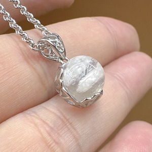 Sterling <span class=keywords><strong>Silver</strong></span> Bán Núi 8Mm-16Mm Rỗng Mặt Dây Chuyền Khung Phụ Kiện Bóng Inlay Thiết lập Trống S925 Tự Nhiên Vòng Đá Quý Hạt Cho Tự Làm - Product Image 1