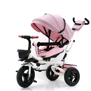 Triciclo de Acero Inoxidable de 3 Ruedas para Niños de 2 a 8 Años, Llantas de Goma Sin Neumáticos, Capacidad de Carga de 20 KG, Marca FZ - Product Image 4