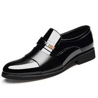 Chaussures en cuir PU pour hommes, style classique britannique, pour mariage et réunions, pointures 37-48, avec semelle en caoutchouc et maille respirante, fabrication OEM