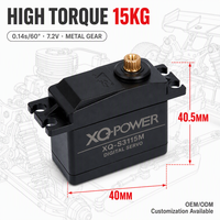 Servomoteur numérique 15 kg étanche à engrenages métalliques, servo standard haute vitesse 7,2 V pour voiture RC, avion RC, vente en gros OEM XQ-POWER S3115M