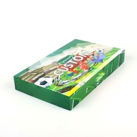 Mini-jeu de football de table en papier personnalisé, portable, avec couleur et taille sur mesure pour les fêtes de famille