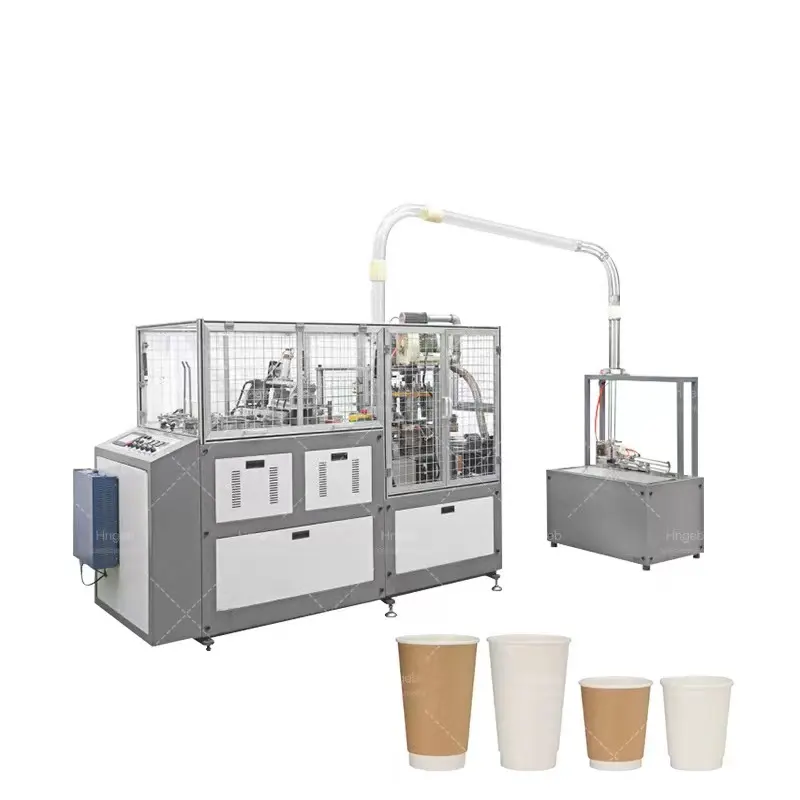 Pappbecher Machine Machine de tasses de papier automatic bamboo paper cups process machine manufacturing equipment