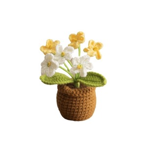Mini-bassin tressé à la main DIY pour plantes, en fil crocheté, ornement de bureau, cadeau personnalisé pour la Fête des Enseignants - Product Image 5