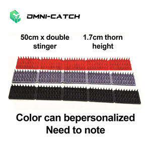 Piques <span class=keywords><strong>anti</strong></span>-oiseaux et <span class=keywords><strong>anti</strong></span>-chats, 12 pièces/paquet, piques répulsives en plastique pour oiseaux, pigeons, chiens, pour clôture, mur, fenêtre, dissuasion des animaux - Product Image 3