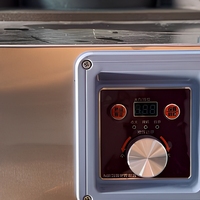 Cuisinière portable multifonctionnelle en acier inoxydable pour usage commercial et domestique, idéale pour les petits stands extérieurs, à cuisson rapide et économe en énergie, facile à nettoyer