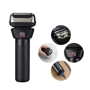 Afeitadora Eléctrica de Lámina Metálica IPX7, Recortadora Facial Profesional de Alta Velocidad, Maquinilla de Afeitar Eléctrica Inalámbrica para Hombres, Kit de Aseo para Barba - Product Image 2