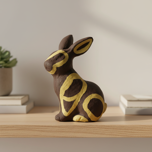 Décoration de <span class=keywords><strong>lapin</strong></span> en <span class=keywords><strong>papier</strong></span> mâché recyclé GRS pour Pâques - Product Image 3