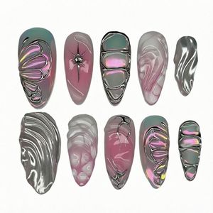 Modèle d'entraînement à la manucure en silicone double face, doigt d'entraînement détachable avec faux ongles, outil réutilisable pour débutants - Product Image 1