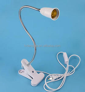 360 degrés support de lampe de bureau Flexible <span class=keywords><strong>E27</strong></span> convertir clip de support de lampe avec prise 303 prises d'interrupteur marche/arrêt pour veilleuse - Product Image 5