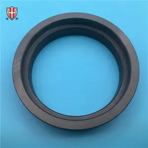 Black Gas Sintering Silicon Nitride Ceramic Machinery Cylinder Washer Ring