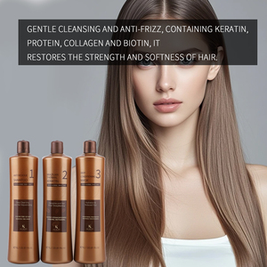 OEM krim Salon rambut permanen 1000ml, pelurus rambut Keratin Brazil, krim perawatan Keratin rambut untuk penghalus rambut - Product Image 2
