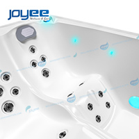 JOYEE Spa de jardin abordable pour 3 personnes, modèle économique, design moderne