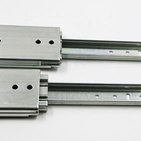 Glissières de tiroir industrielles robustes en acier laminé à froid, à extension complète, verrouillables, 30-40 pouces, montage latéral, rails à roulements à billes, 200 kg