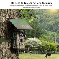 Caméra de surveillance intelligente 4G LTE cellulaire CMOS 4MP 4K IP65 étanche à détection de mouvement, alimentée par batterie, avec micro intégré et vision nocturne, application mobile