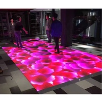 3D İnteraktif dans zemini Infinity ayna Video işığı LED dans pisti LED zemin dans