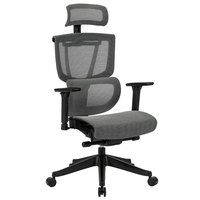 Chaise de bureau de direction ergonomique moderne à dossier haut pivotant en maille avec soutien lombaire