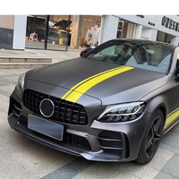 2015-2021 Classe C W205 C260l C200l C300 Coupé Modifié Gtr Style Pare-chocs Avant Avec Grille Bodykit Pour Mercedes Benz