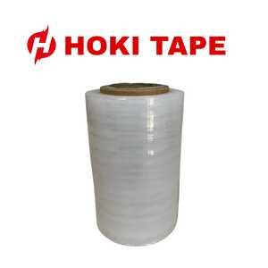 Film étirable Hoki 18 microns Durable 10 cm X 100 m Film plastique souple dureté avec stabilité de charge supérieure empêche les dommages causés par les changements de vitesse - Product Image 5