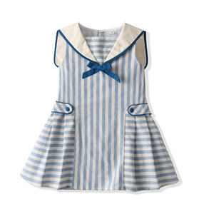 <span class=keywords><strong>Vestido</strong></span> <span class=keywords><strong>de</strong></span> <span class=keywords><strong>Princesa</strong></span> sin Mangas para Niña, con Cuello Marinero a Rayas y Lazo, <span class=keywords><strong>Vestido</strong></span> <span class=keywords><strong>de</strong></span> Boutique para Fiesta <span class=keywords><strong>de</strong></span> Cumpleaños, <span class=keywords><strong>Primera</strong></span> Comunión, Vestidos <span class=keywords><strong>de</strong></span> Marca <span class=keywords><strong>de</strong></span> Lujo - Product Image 1