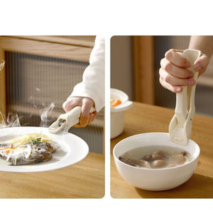 Anti Slip, pengambil mangkuk tahan panas Anti melepuh dapur penjepit Oven sarung tangan untuk panci hidangan panas mangkuk piring tahan lama dapat digunakan kembali - Product Image 2