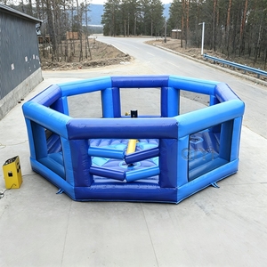 Jeu gonflable commercial Wipeout avec balayeuse rotative, jeu interactif pour enfants et adultes, location pour fêtes et événements - Product Image 3