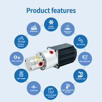 Pompe à engrenages magnétique Mirco, engrenages PEEK, PTFE, FKM, moteur CC sans balais 220 V pour station de recharge de véhicules électriques, système de refroidissement liquide