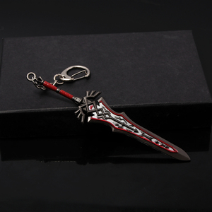 Venta al por mayor a granel <span class=keywords><strong>Konoha</strong></span> Greatsword <span class=keywords><strong>Konoha</strong></span> Shield Link Metal Arma Colgante The Legend of Zelda Llavero - Product Image 3