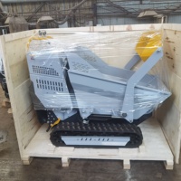 Chinesischer Automatischer Raupenkipper 4x4 Kleiner Transporter Mini-Dumper Crawler Mini-Dumper