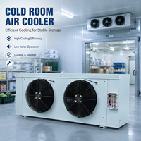 Refroidisseur d'unité industrielle avec ventilateur personnalisé, dégivrage à gaz chaud en option pour projet de grande chambre froide