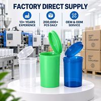 Fabricant de flacons à couvercle pop-top, contenants en plastique PP, 6DR, 13DR, 19DR, 30DR, 60DR, 90DR, OEM, vente en gros, usine