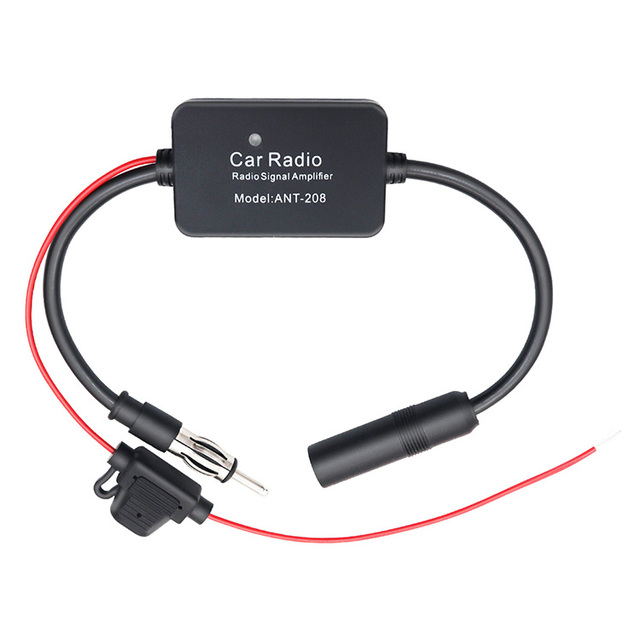 Auto Car Radio FM Antenna Signal Booster Amplifier Universal 12V FM Car Radio Antenna Enhance Amplifier Accessories