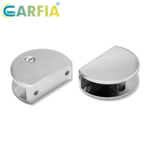 <span class=keywords><strong>Garfia</strong></span> - Clip de Vidrio Semicircular de 8 mm, Clip de Vidrio de Aleación de Zinc, Redondo, Ajustable y Duradero - Product Image 5