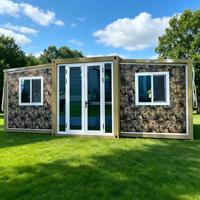 Casa Contenedor Expandible de Camuflaje de 20 pies con Certificación CE, Vivienda Móvil Prefabricada, Oficina Exterior, Edificio Hotelero