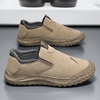 Chaussures de sécurité pour hommes, bottes d'été basses en cuir synthétique hydrofuge, bonne adhérence, respirantes, couleur unie