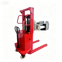 Chariot élévateur semi-électrique personnalisé Afuko FC avec pince rotative hydraulique CE, pneus pleins en polyuréthane 12V, batterie au plomb-acide