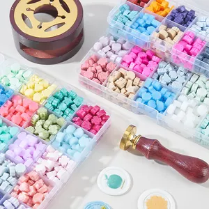 1 Box 10/15/24 Grids Shaped Lacquer Wax Particles Used For Wedding Invitations Gift Box Wax Sealing Party Invitations