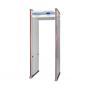 Portique de détection de métaux 8 zones haute sensibilité pour aéroport et exposition, en alliage d'aluminium gris - Product Image 1