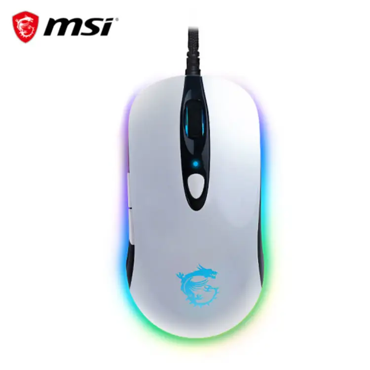 Msi Ds102 Rgb V2 Gaming Mouse Wired Rgb Streamer Faith Dragon Soul Lamp Gaming Mouse Chicken Mouse Custom Macro 10000dpi Black