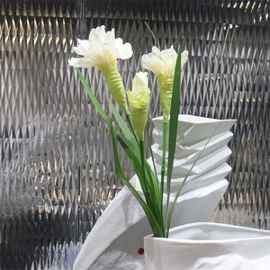 Vente chaude 3 têtes <span class=keywords><strong>iris</strong></span> <span class=keywords><strong>fleur</strong></span> artificielle <span class=keywords><strong>iris</strong></span> <span class=keywords><strong>rose</strong></span> orange <span class=keywords><strong>fleur</strong></span> pour la photographie accessoires salon décor - Product Image 2