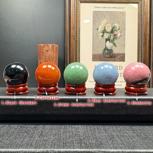 Venta al por Mayor de Bolas de Cristal Mixtas de Obsidiana Negra y Aventurina Verde de Alta Calidad para Decoración - Product Image 1