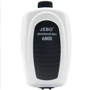 JEBO 6100 6200 ультра бесшумный мини-портативный воздушный насос кислородный одинарный и двойной регулируемый аквариум для аквариума