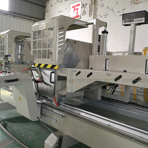 เครื่องตัดอลูมิเนียมแบบดิจิตอล E-WORLD CNC จอแสดงผลดิจิตอล หัวตัดคู่ ความแข็งแรงสูง สำหรับทำหน้าต่างและประตู 380V - Product Image 4