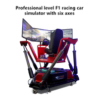 Un simulateur de course dynamique à trois écrans et trois axes offre une expérience exceptionnelle ; machine de jeu de conduite automobile à monnayeur.