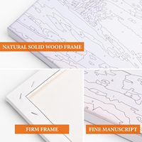 Peinture par numéros sur toile personnalisable pour adultes - Peinture à l'huile par numéros, art et décoration murale, ensemble de décoration pour la maison