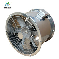 Ventilateur axial AC à succès pour la ventilation industrielle CVC, extracteur d'air bifurqué mural en acier avec pales en aluminium, électrique, OEM