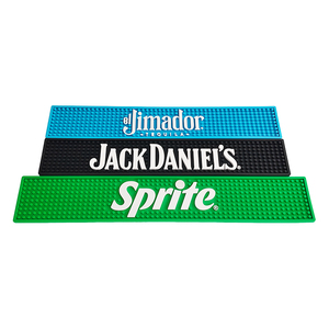 Customizable Rubber Bar Mat PVC <b>Silicone</b> Spill Mat Bar Runner Pub Rail Mat Drip Tray Non Slip Countertop <b>Pad</b> with Logo - Product Image 3